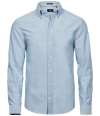 T4000 4000 Tee Jays Perfect Long Sleeve Oxford Shirt Light Blue colour image